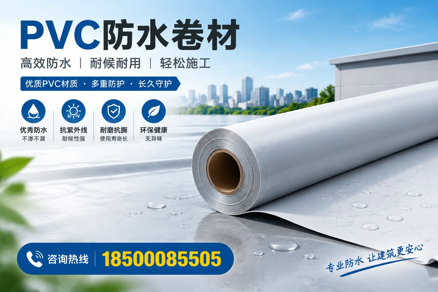 选择PVC防水卷材时需关注的技术参数，保定指南
